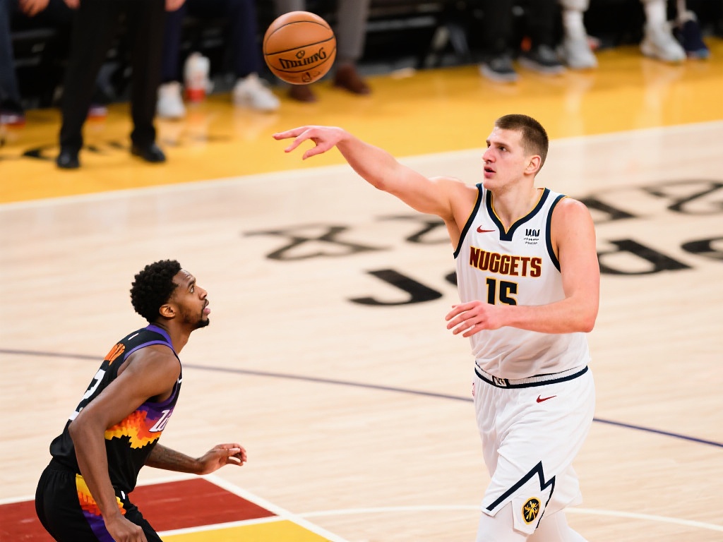 约基奇高抛妙传 沃特森空接飞天重扣绝技 在现代篮球中,约基奇已经成为不可忽视的中